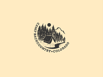 camp backcountry branding design logo vector