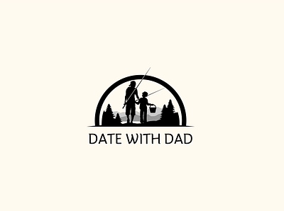 date with dad branding design logo minimal vector