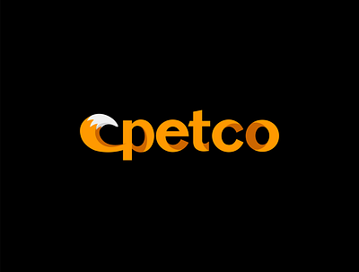 petco branding design flat icon logo minimal vector