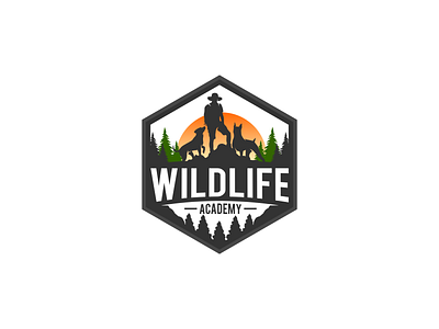 wildlife academy branding design illustration logo vector