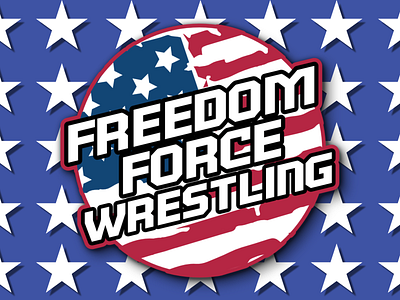 FFW Logo '21 affinity designer affinity photo bran ffw freedom force wrestling logo logo design wrestling