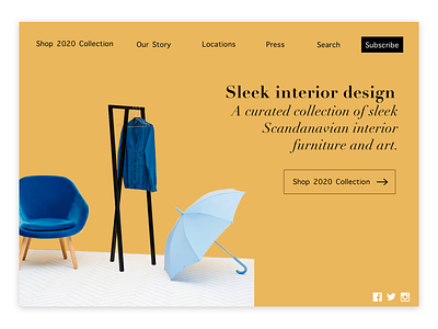 Mock Interior Designer Website