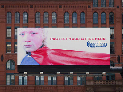 Protect Your Little Hero - Sunscreen Ads advertising coppertone photography photoshop student