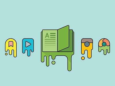 Toxic Books apps editorial illustration