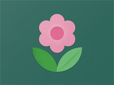 Paper Flower flower icon illo illustration material paper