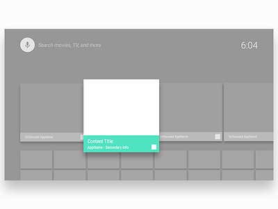 Android TV UI Starter Pack (7 UI Frames)