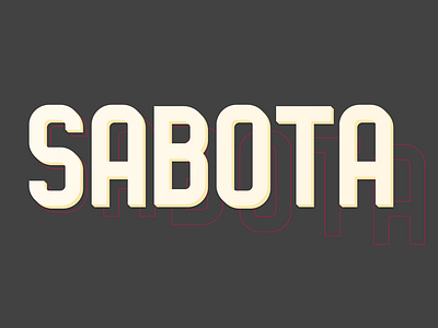 Sabota typeface