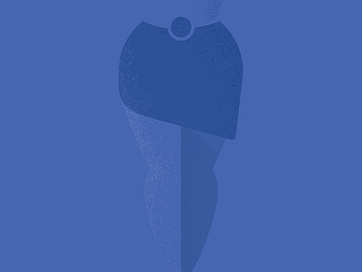 Plumbago blue doodle figure human indigo texture
