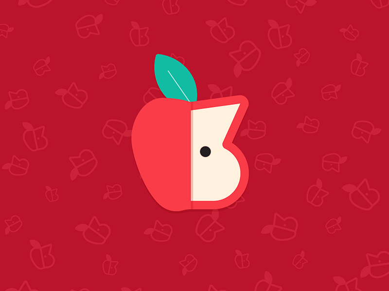 3 years ๐ leaf red illustration apple nyc numbers numeral 3