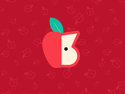 3 years 🍎 3 apple illustration leaf numbers numeral nyc red