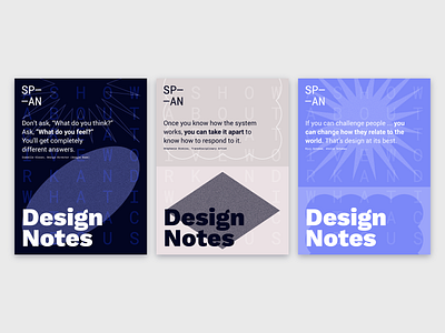 Design Notes x SP—AN 2018 Poster Series