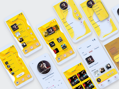 Strytm app adobe xd application design music app product design research ui uiux