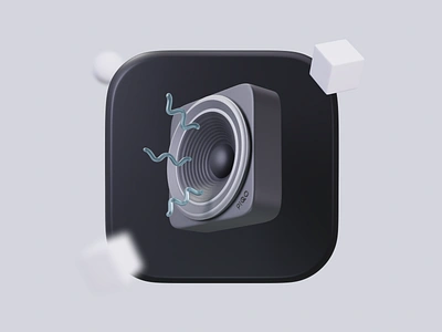 Speaker Icon for MacOS Big Sur 3d 3d logo 3dillustration big sur blender clay clayrender design icon icon design macos neomorphism render skeumorphism speaker ui vector