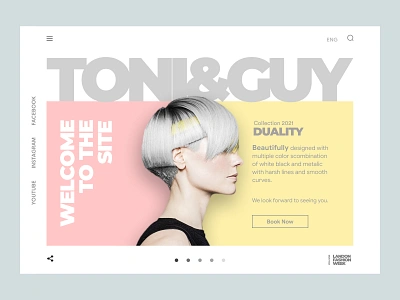 Toni&Guy barber shop booking ecommerce homepage landing landing page shopify shopify store shopify website store ui ui web design webdesign website