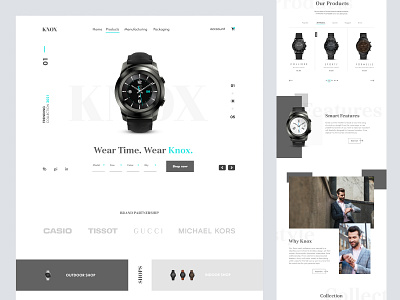 Watch Store Landing Page designs, themes, templates and downloadable  graphic elements on Dribbble