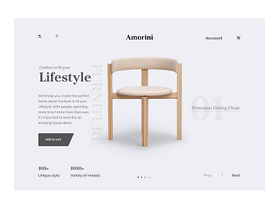 Furniture landing page