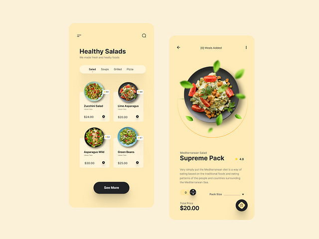 Food Mobile App Design by Shayan Umar for Redwhale on Dribbble