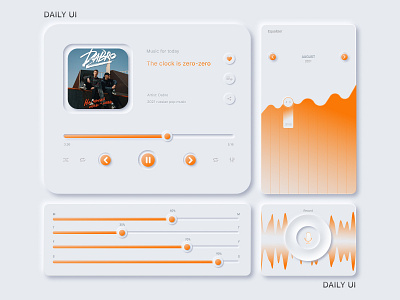 Music Player dailyui001 design ui ux