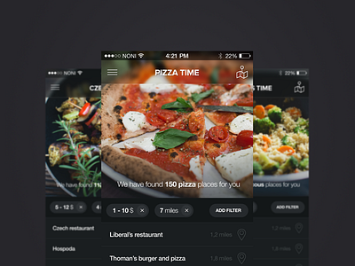 Pizza Time Application app application food ios pizza time