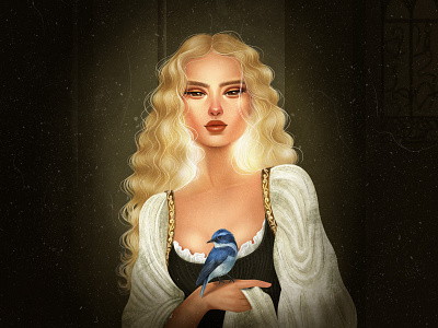 Adelen - Victorian style girl character illustration photoshop photoshop art portrait renaissance womanart