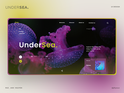 Sea discovery landing page concept exploration landing page landing page concept nature sea ui uiux webdesign