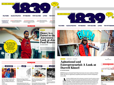 1839mag.com branding creative direction identity responsive ui web design website wordpress