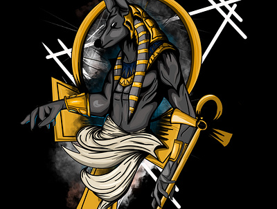 anubis anubis artwork branding design egypt forsale illustration thsirt tshirtdesign