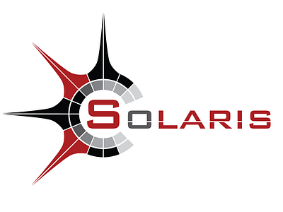 Solaris brand branding corporate logo logo design red