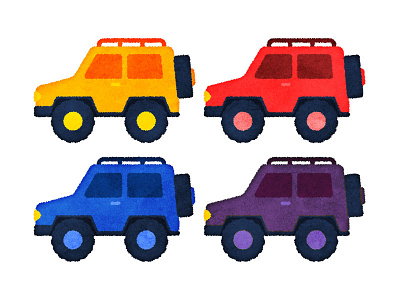 Car car icon illustration water color