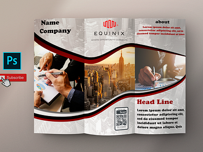 Tri Fold Brochure business - In Photoshop cc tutorial brochure design graphic design photo photoshop
