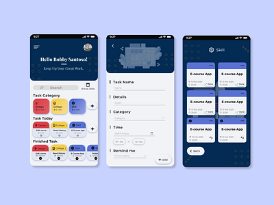 UI Task Manager Mobile App mobile app design task task management app task manager ui