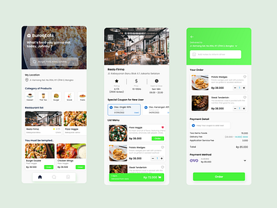 Food Order App food app indonesia designer uiux ux design