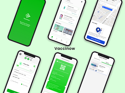 Covid Vaccine UI Design for Mobile App indonesia designer mobileapp ui uiuxdesign vaccine