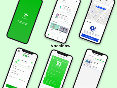 Covid Vaccine UI Design for Mobile App