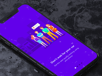 ValetPal - App Onboarding Screens app concept dark illustration iphone iphone x mobile mobile app mobile design onboarding ui ux