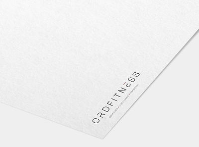 CRD FITNESS // Logo designs branding design logo minimal typography