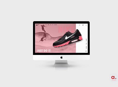 UI Design // Nike branding design graphic minimal nike air nike air max nike running nike shoes ui ux web