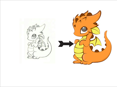 try a dragon illustration design illustration vector