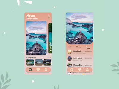 Explorer Banyuwangi Indonesia app explorer indonesia mobile app ui ui design ui ux design ux ux design