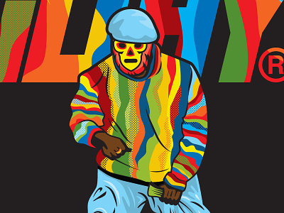 Biggie Lucha apparel biggie collaboration hip hop illustration ilthy luchador notorious big rap streetwear
