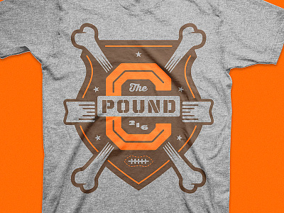 The Pound bones browns cleveland football nfl sports type vector