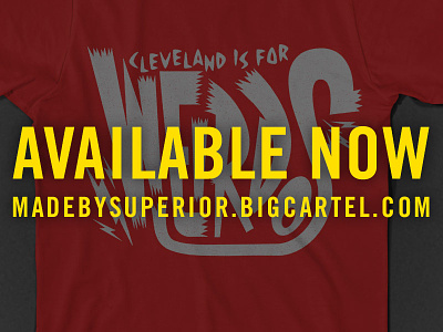 Cleveland is for Weirdos apparel bolts cle cleveland handmade illustrative lightning type typography