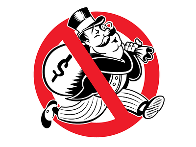 No Sin Tax character illustration monocle politics rich tax