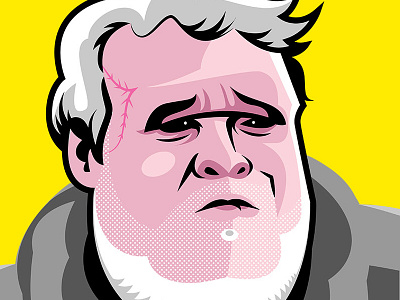 Hodor comedy editorial funny or die game of thrones illustration piggyback the occasional vector