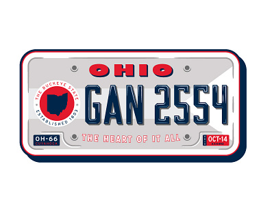 OH x OKP x License Plate license plate ohio state