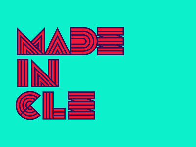 Made in CLE branding cleveland editorial type