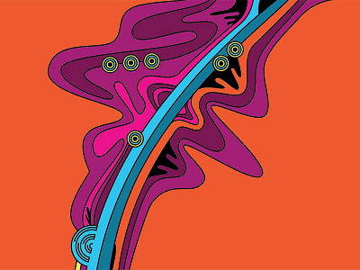 Drbl 30515 geometry line psychedelic vector