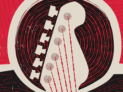 Saul Bass Karaoke cleveland editorial guitar illustration music print saul bass