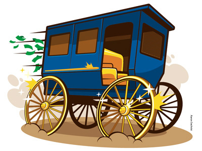 Drbl 111111 Reb amish buggy editorial illustration print spot illustration vector wheels