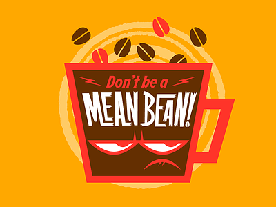 Mean Bean branding coffee vector